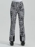 Les Odettes Gsou Snow women's slim high-stretch ski pants showing a sleek black outdoor snowboard and ski pants fit.