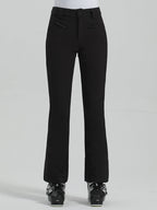 Les Odettes Gsou Snow women's slim high-stretch outdoor ski pants, waterproof snowboard pants with a sleek fit.