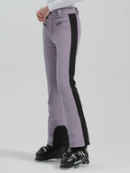 Les Odettes Gsou Snow Women's slim high-stretch outdoor ski pants, black snowboard and ski pants with a sleek fit.