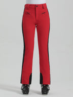 Les Odettes Gsou Snow Women's slim high-stretch outdoor ski pants, designed for snowboarding and skiing with a sleek fit.