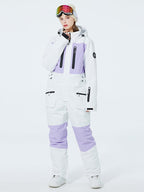 Les Odettes Women's Arctic Queen Slope Star Icon Ski Suit, winter snow jumpsuit with hood and sleek design.