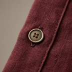 Women's Linen Sleeveless Gilet with Buttons