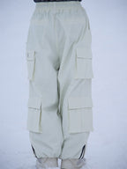 Men's Les Odettes Rabbit Snow Prime cargo snowboard pants with baggy fit, designed for winter snowboarding and cold weather.