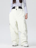 Men's Searipe durable mountain snow pants by Les Odettes, baggy fit, designed for all-function snowboarding and winter outdoor activities.
