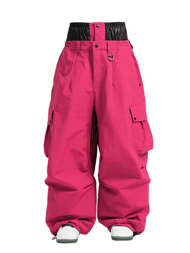 Men's Gsou Snow Mountain Chill freestyle baggy snowboard pants by Les Odettes, featuring waterproof fabric and relaxed fit.