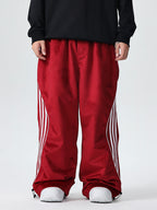 Men's Searipe unisex oversize fleece chilltech snow pants by Les Odettes, featuring a baggy fit and warm fleece material.