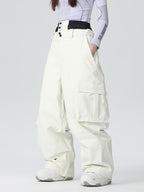 Women's Les Odettes Searipe Durable Mountain Pro snow pants with baggy fit and all-function design for winter outdoor activities.