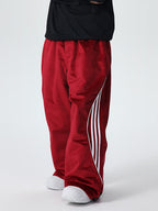 Men's Searipe unisex oversize fleece chilltech baggy snow pants by Les Odettes, shown in a relaxed, fleece-lined winter snow pants style.
