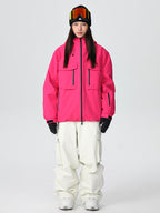 Men's Les Odettes Searipe durable mountain snowboard suit with all-weather snow protection and adjustable features.
