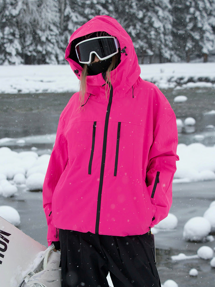 Women's Rabbit Snow ChillRider Thermal Mountain Pro Snow Jacket by Les Odettes, featuring a cozy thermal interior and mountain-ready design.
