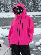 Women's Rabbit Snow ChillRider Thermal Mountain Pro Snow Jacket by Les Odettes, featuring a cozy thermal interior and mountain-ready design.