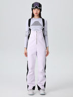 Women's Les Odettes Searipe Retro Vibe stretch flare ski bibs overalls, featuring a stylish and comfortable fit for winter sports.
