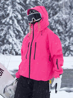 Women's Rabbit Snow ChillRider Thermal Mountain Pro Snow Jacket by Les Odettes, featuring insulated fabric and a stylish winter design.