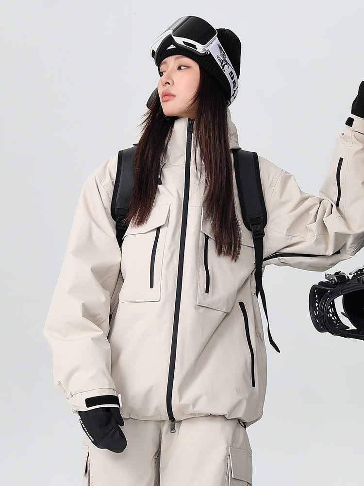 Men's Les Odettes Searipe mountain snow jacket with durable, all-function design, featuring a waterproof outer layer and insulated interior.
