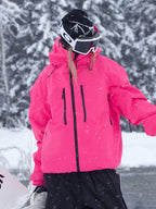 Women's Rabbit Snow ChillRider Thermal Mountain Pro Snow Jacket by Les Odettes, shown in a winter outdoor setting