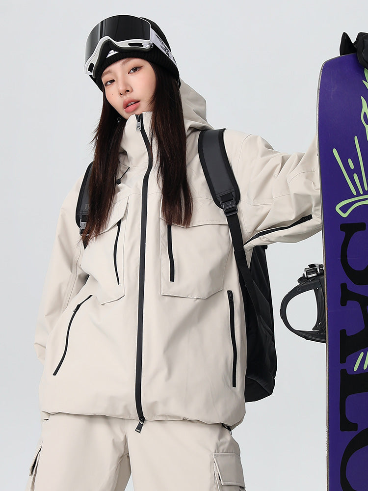 Men's Les Odettes Searipe durable mountain snow jacket with all-weather features, designed for mountain and winter snow conditions.