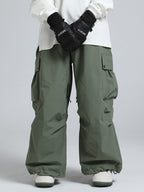 Men's Gsou Snow Mountain Chill freestyle snowboard pants by Les Odettes, baggy fit, suitable for winter snowboarding activities.