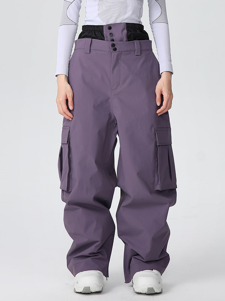 Women's Les Odettes Searipe durable mountain snow pants with baggy fit and all-function design, suitable for winter outdoor activities.