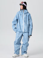 Women’s SnowLuxe Spark Crystal chic mountain snow suit by Les Odettes, showcasing a stylish, insulated winter snow suit with sparkling details.