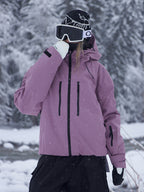 Women's Rabbit Snow ChillRider Thermal Mountain Pro Snow Jacket by Les Odettes, featuring a winter-ready design with thermal insulation.