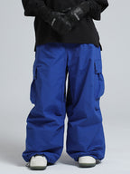 Men's Gsou Snow Mountain Chill freestyle baggy snowboard pants by Les Odettes, featuring waterproof fabric and adjustable waist.
