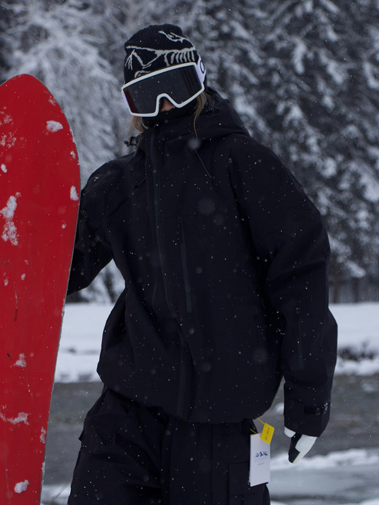 Women's Rabbit Snow ChillRider Thermal Mountain Pro Snow Jacket by Les Odettes, featuring insulated fabric and winter mountain style.