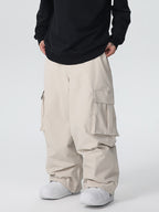 Men's Les Odettes Searipe mountain snow pants with a durable, all-function baggy design ideal for winter snow activities.