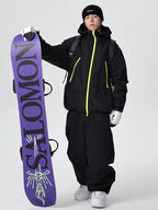 Men's Searipe unisex mountain snow suit by Les Odettes, durable all-weather baggy snow gear with waterproof fabric and insulated design.