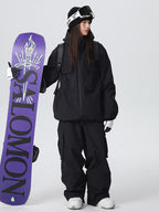 Men's Searipe durable mountain snow suit by Les Odettes, designed for all-weather snowboarding and winter outdoor activities.