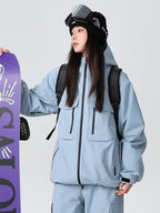 Men's Searipe durable mountain snow jacket by Les Odettes, featuring waterproof fabric, insulated design, and multiple functional pockets.