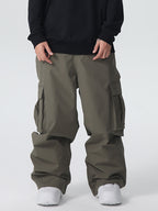 Men's Les Odettes Searipe durable mountain snow pants with all-function baggy design, suitable for winter outdoor activities.