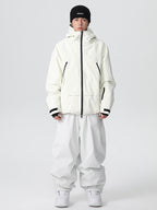 Men's Searipe unisex durable mountain snow suit by Les Odettes, featuring a baggy design and all-weather winter protection.