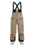 Men's Gsou Snow durable mountain cargo snow bibs pants by Les Odettes, featuring all-function winter snow pants for men.
