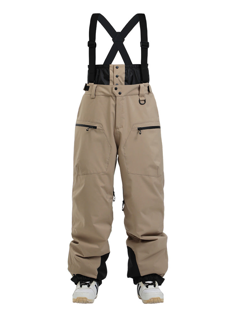 Womens Les Odettes snow pants, durable mountain pro cargo snow bibs with all-function waterproof and insulated design.