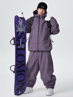 Men's Searipe unisex mountain snow suit by Les Odettes, durable all-weather baggy snow suit with insulated, waterproof fabric.