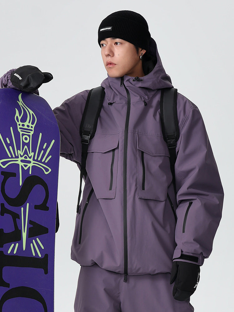 Men's Les Odettes Searipe Mountain Snow Jacket with durable, all-function design, suitable for mountain and snow conditions.
