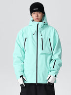 Men's Searipe mountain snow jacket by Les Odettes, durable all-terrain baggy men's snow jacket with waterproof fabric and insulated design.