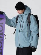 Men's Les Odettes snow jacket in Searipe durable all-terrain mountain style with baggy fit, suitable for winter outdoor activities.