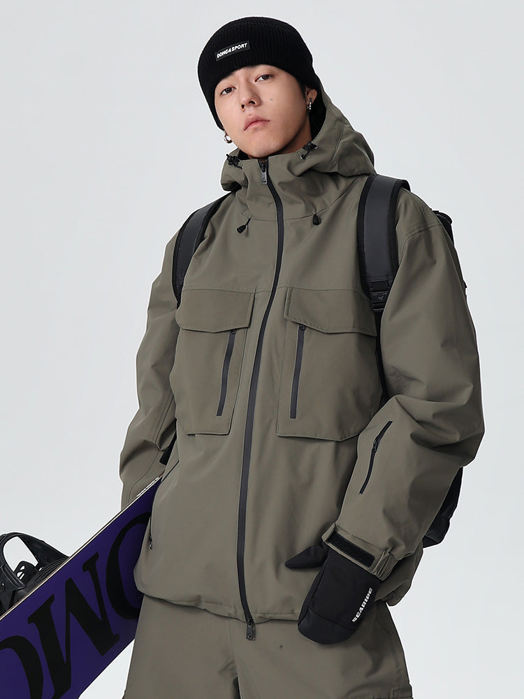 Men's Searipe Mountain Pro snow jacket by Les Odettes, durable all-function men's snow jacket with waterproof and insulated features.