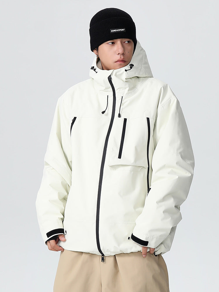 Men's Les Odettes Searipe all-terrain snow jacket with durable baggy fit, designed for mountain and winter outdoor activities.