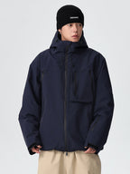 Men's Searipe durable mountain all-terrain snow jacket by Les Odettes, featuring a rugged design and insulated fabric for winter outdoor activities.