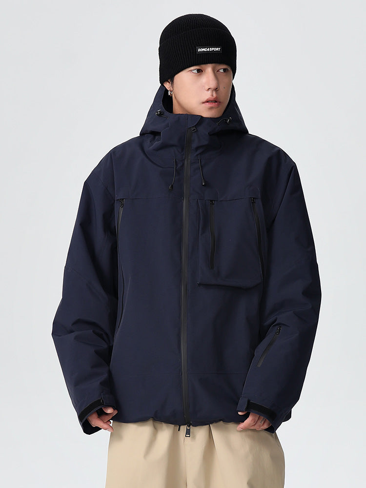 Men's Searipe durable mountain all-terrain snow jacket by Les Odettes, featuring a rugged design and insulated fabric for winter outdoor activities.