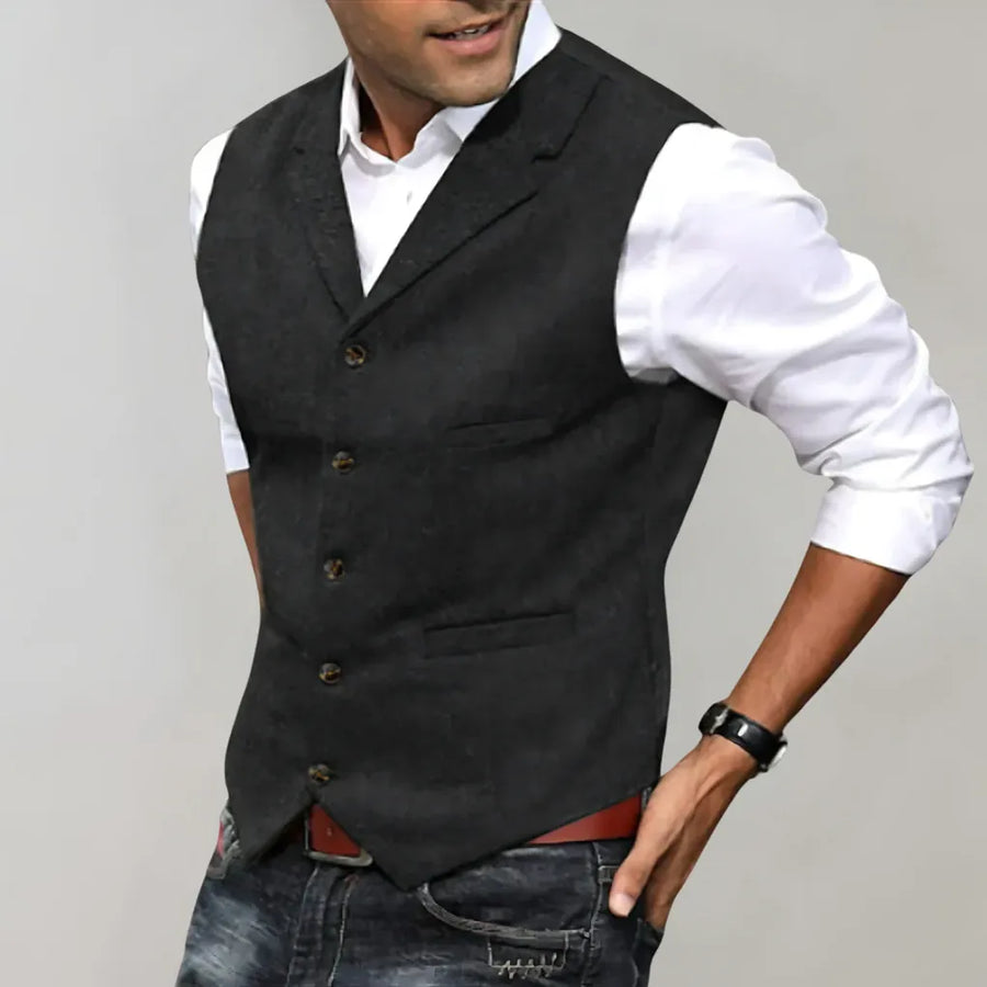 Men’s Formal Suit Vest – Slim Fit Waistcoat for Weddings & Business Attire
