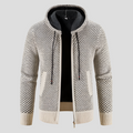 Men's Stylish Knit Cardigan - Warm Fleece-Lined Interior