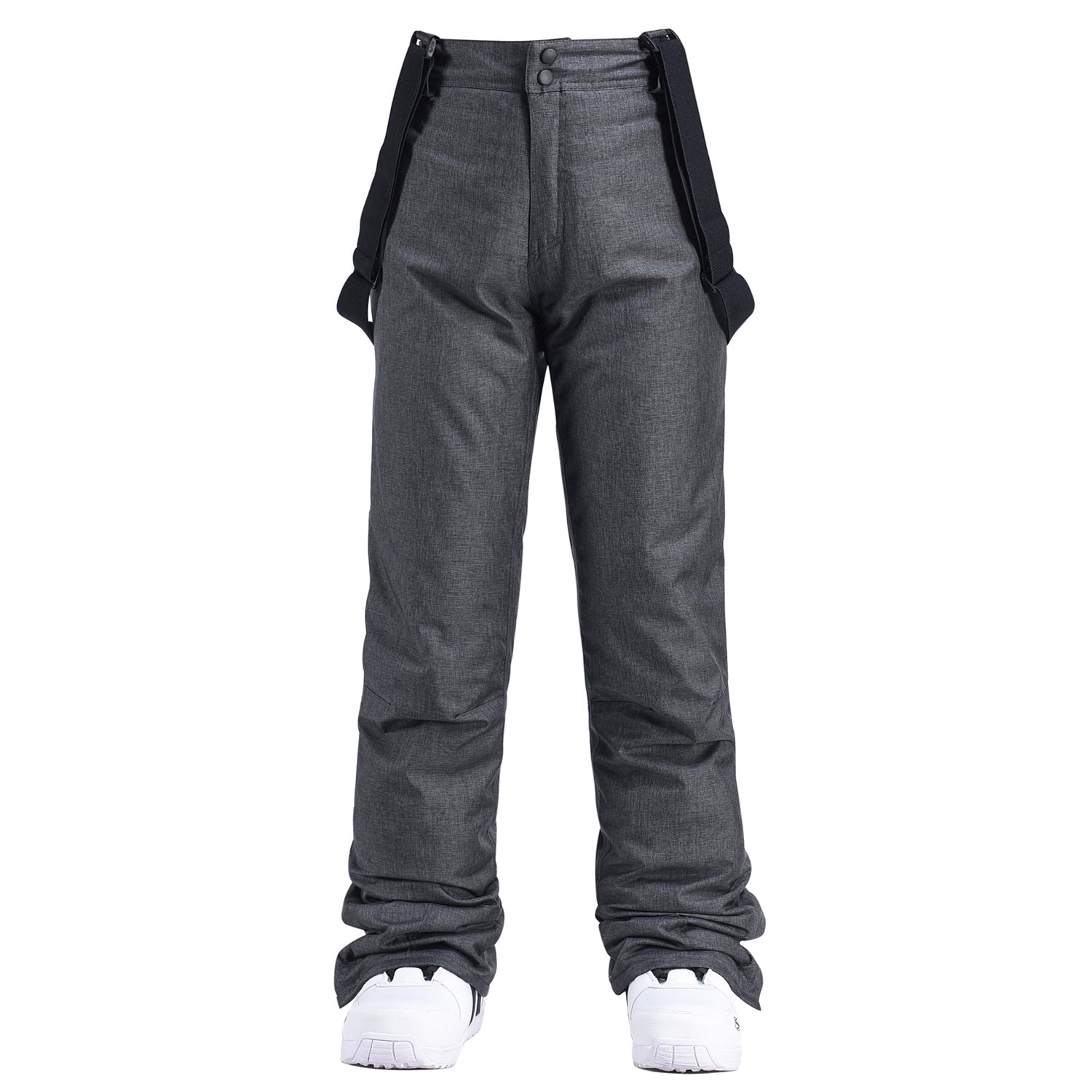 Women's insulated Les Odettes mountains aurora winter snow pants with adjustable ski bibs and waterproof fabric.