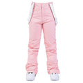 Women's insulated snow pants by Les Odettes, Aurora winter ski bibs with snow-resistant fabric and adjustable straps.