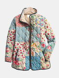 Emily™ floral quilted jacket by Les Odettes featuring charming floral patterns and a stylish quilted design.