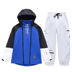 Men's winter snowboard suit by Les Odettes, Impression Zip snow suit with insulated design and waterproof fabric for cold weather.