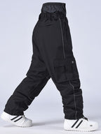 Les Odettes Women's SnowCraze Alpine Explorer freestyle snow pants with baggy fit and waterproof snowboarding design.