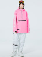 Men's WinterPeak SnowGuard half-zip anorak snow suit by Les Odettes, designed for snowboarding with a durable, insulated exterior.